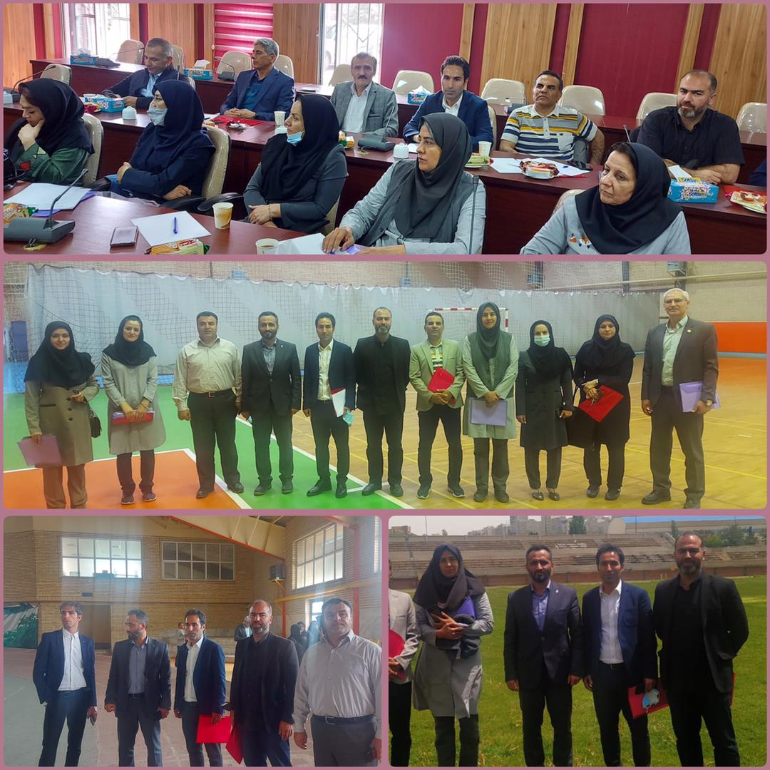 حضور مدیر امور ورزشی دانشگاه در هیئت بازدیدکننده اماکن و امکانات ورزشی دانشگاه تبریز